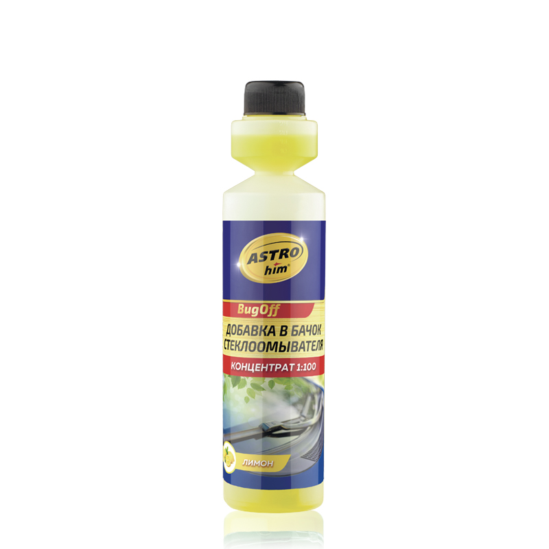 Концентрат летней жидкости стеклоомывателя AstroHim 1:100 Лимон 250мл 