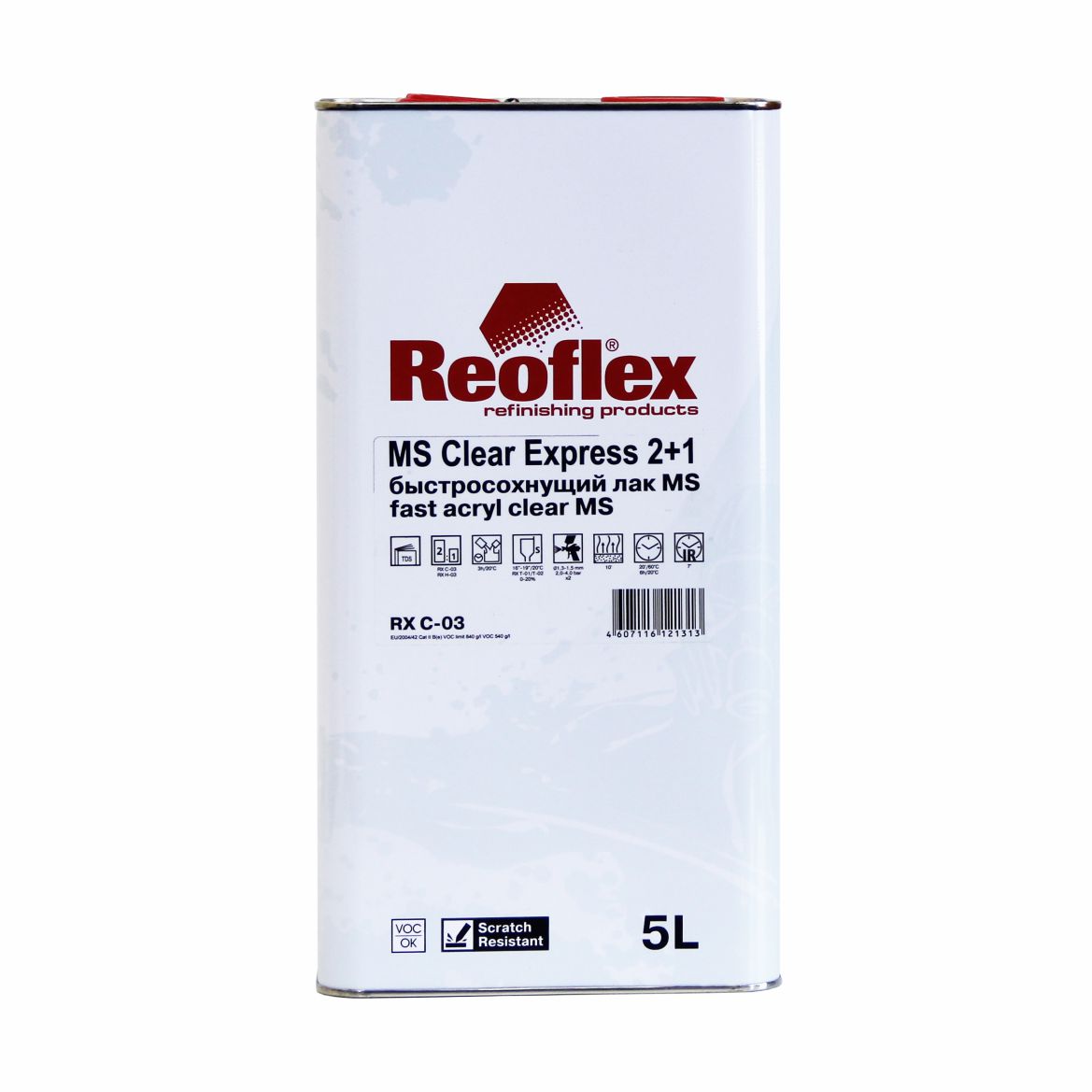 Лак Reoflex 2+1 2К акриловый Express 5л 