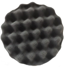 Рифленный диск полировальный на липучке PRO STO черный/мягкий 150*30мм 