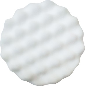 Рифленный диск полировальный на липучке PRO STO белый/супержесткий 150*30мм 
