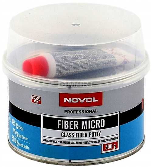 Шпатлевка Novol Fiber MIKRO 0,5кг 