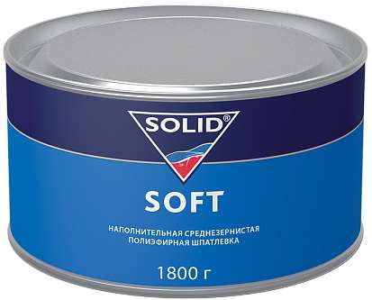 Шпатлевка SOLID SOFT среднезернистая 1,8кг 