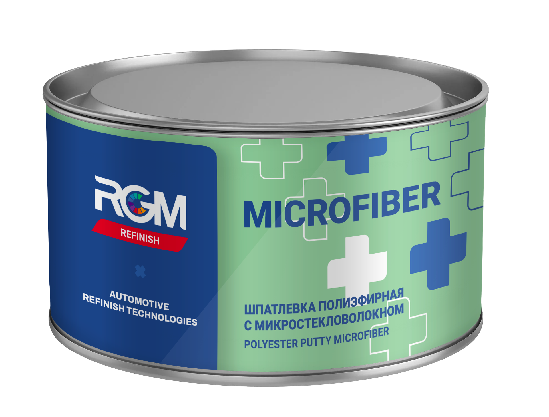 Шпатлевка RGM REFINISH MICRO FIBER PUTTY 2K с микростекловолокном 1,8кг 