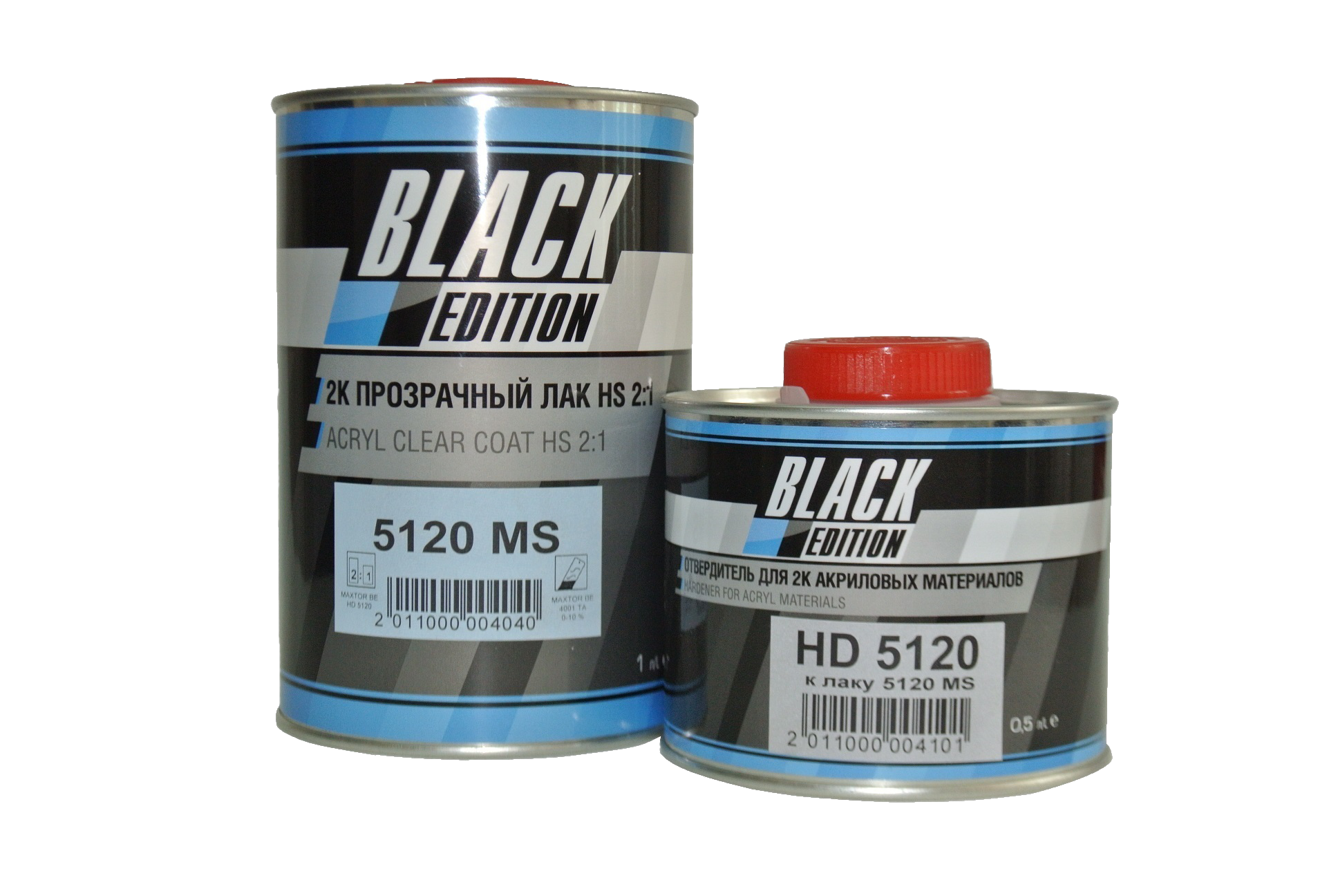 Лак прозрачный Black Edition Maxtor BE 5150 2K 2:1 MS 1л + отверд HD5150 0,5л 