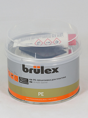 Шпатлевка Brulex PE для пластика с отвердителем 1кг 