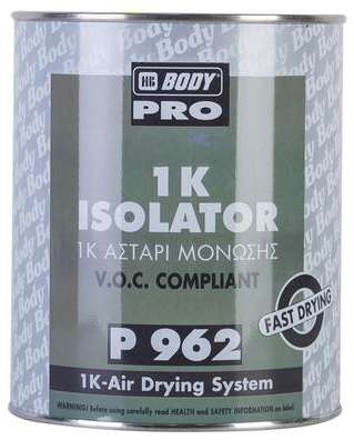 962 Грунт BODY PRO Isolator 1К на основе эпоксидных смол серо-зеленый 1л 