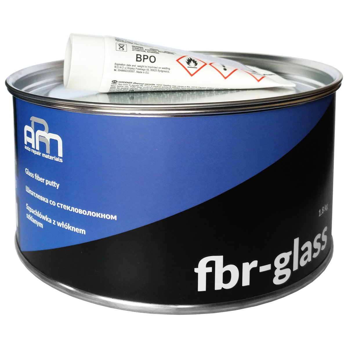 Шпатлевка ARM FBR-CLASS со стекловолокном голубая 1,8кг 