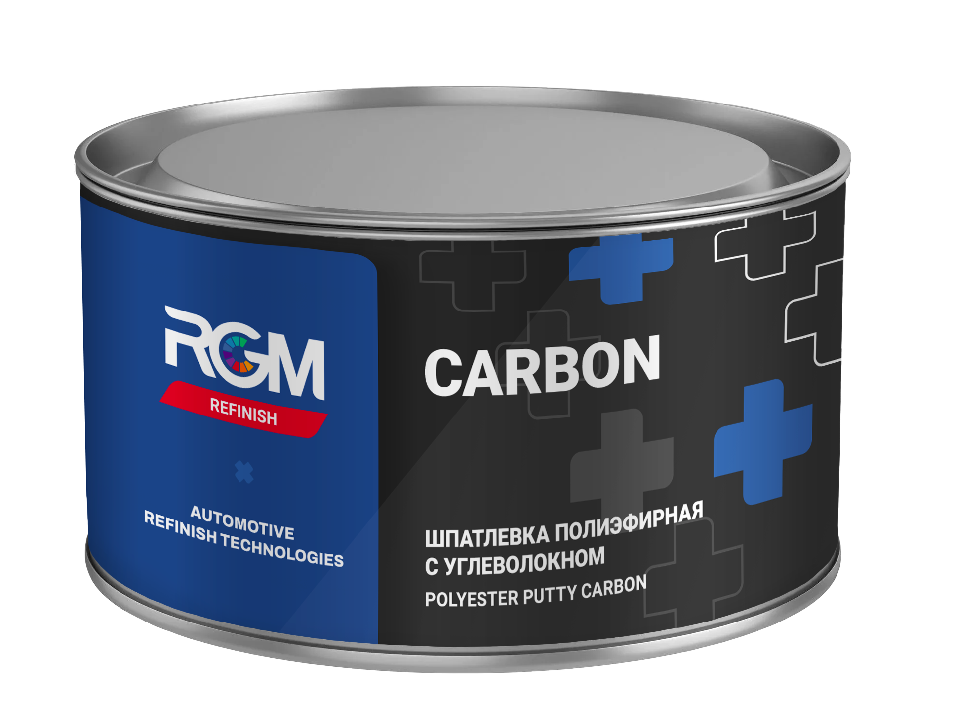 Шпатлевка RGM REFINISH CARBON PUTTY 2K с углеволокном 1кг 