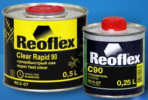 Лак Reoflex супербыстрый 2+1 2К UHS 0,5л +отв С90 0,25л 
