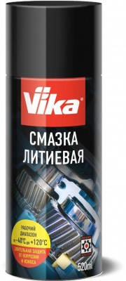 Смазка литиевая универсальная Vika 520мл аэрозоль фото в интернет магазине Новакрас.ру