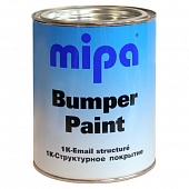Краска структурная для бампера Mipa Bumper paint черная 1л  