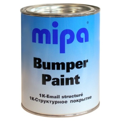Краска структурная для бампера Mipa Bumper paint черная 1л  фото в интернет магазине Новакрас.ру