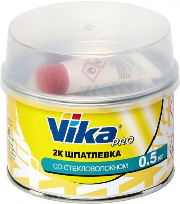 Шпатлевка Vika PRO стеклонаполненная 0,5кг фото в интернет магазине Новакрас.ру