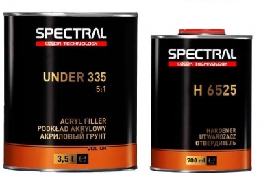 Грунт SPECTRAL UNDER 335 P3 (MIX) серый 3,5л +отвердитель 6525 0,7л фото в интернет магазине Новакрас.ру