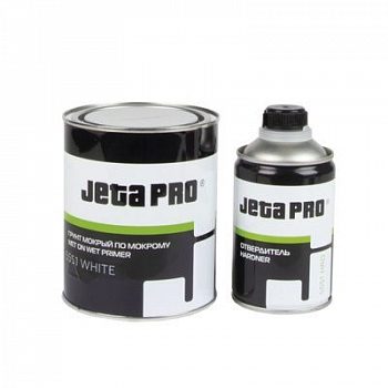 5551 white_Грунт JETAPRO мокрый-по-мокрому 3_1 белый 0,75л + отвердитель 0,25л