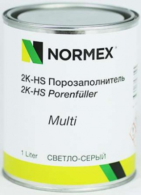 Порозаполнитель Normex 144 2K НS светло-серый 1л +отвердитель 810 0,25л фото в интернет магазине Новакрас.ру