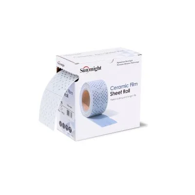 76609_Шлиф материал SUNMIGHT CERAMIC L712T 70х70мм на липучке с мультипылеотводом P150, лист