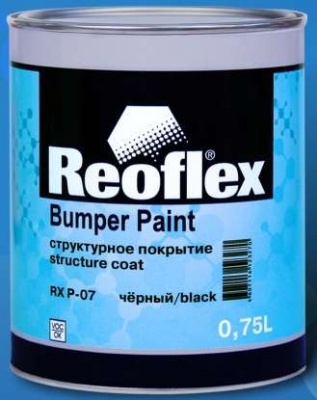 Структурное покрытие Reoflex черный 0,75л фото в интернет магазине Новакрас.ру