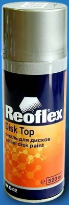 Эмаль для дисков Reoflex серебристый аэрозоль 520мл фото в интернет магазине Новакрас.ру