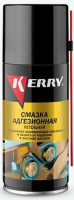 Смазка-спрей KERRY адгезионная петельная 210мл  фото в интернет магазине Новакрас.ру