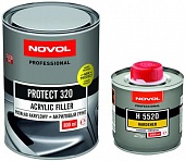 Грунт Novol PROTECT HS 320 4+1 быстрый наполнитель серый 0,8л+отвердитель Н5520 0,2л 