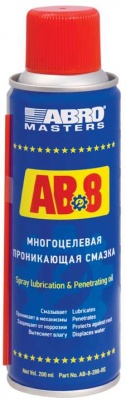 Смазка-спрей многоцелевая ABRO АВ-8-200-R 200мл фото в интернет магазине Новакрас.ру