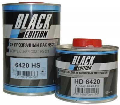 Лак прозрачный Black Edition Maxtor B6420 2K 2:1 HS 1л +отверд HD6420 0,5л фото в интернет магазине Новакрас.ру